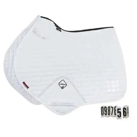 LeMieux Prosport Cotton Close Contact Competition Square White Large Saddle Pads & Numnahs Barnstaple Equestrian Supplies