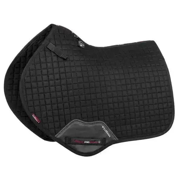 LeMieux ProSport Cotton Close Contact Jump Square Black Large Saddle Pads & Numnahs Barnstaple Equestrian Supplies