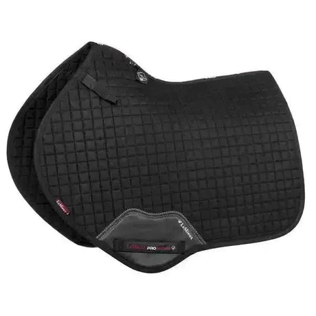 LeMieux ProSport Cotton Close Contact Jump Square Black Large Saddle Pads