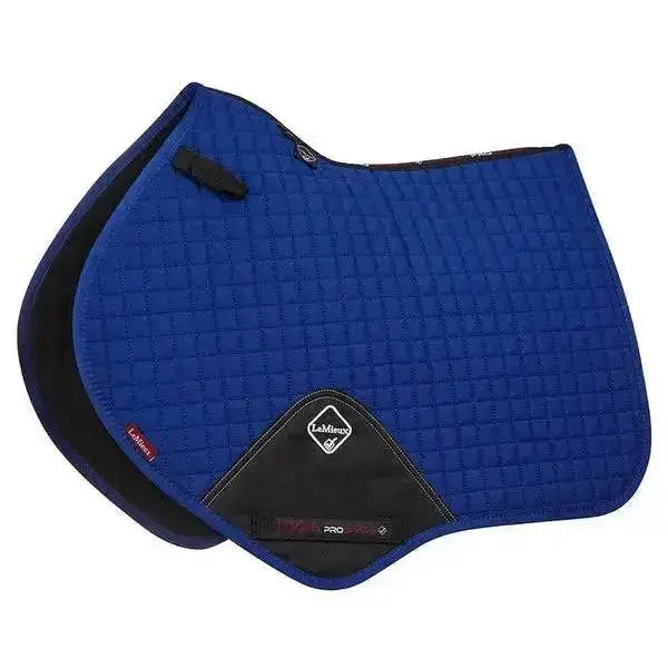 LeMieux Prosport Suede Close Contact Square Benetton Blue Large Saddle Pads & Numnahs Barnstaple Equestrian Supplies