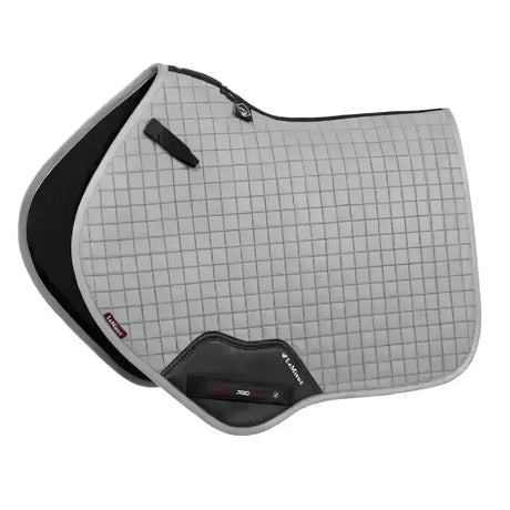 LeMieux Prosport Suede Close Contact Square Grey Large Saddle Pads