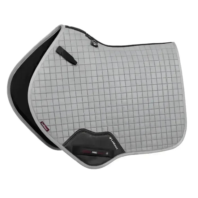 LeMieux Prosport Suede Close Contact Square Grey Large Saddle Pads