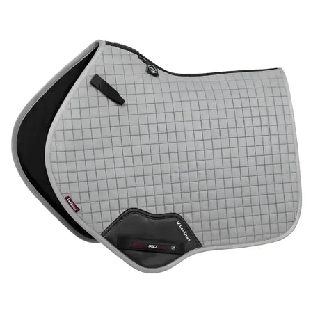 LeMieux Prosport Suede Close Contact Square Grey Large Saddle Pads