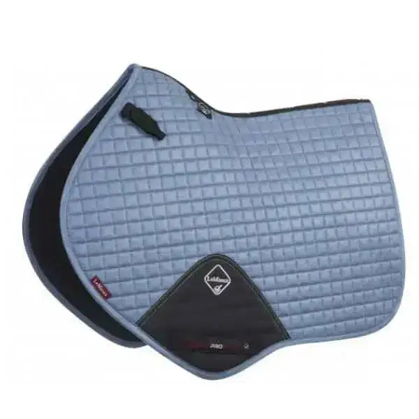 LeMieux Prosport Suede Close Contact Square Ice Blue Small/Medium Saddle Pads & Numnahs Barnstaple Equestrian Supplies