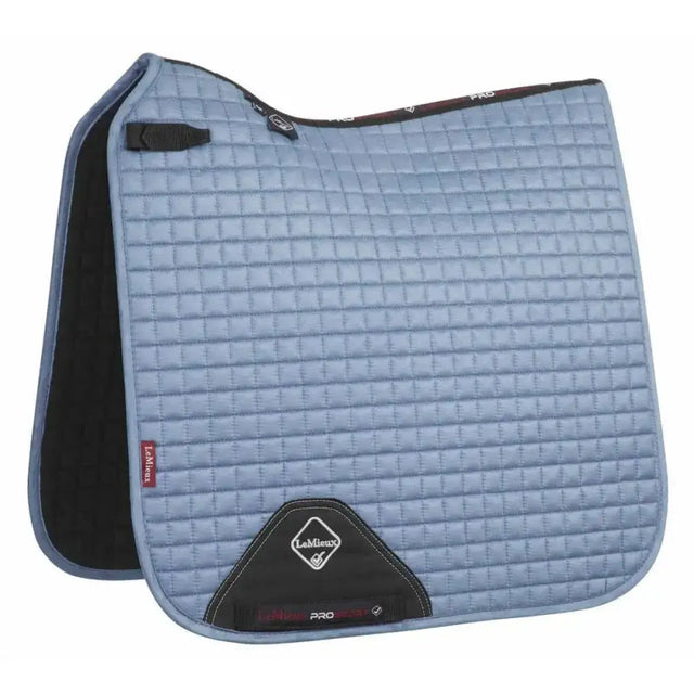 LeMieux Prosport Suede Dressage Square Ice Blue Large Saddle Pads & Numnahs Barnstaple Equestrian Supplies