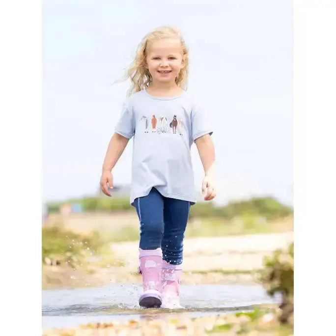 LeMieux Puddle Pals Kids Welly Unicorn UK Child 8 Pink Wellington Boots
