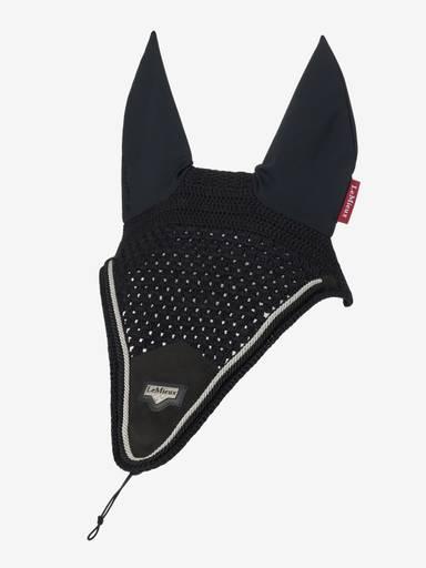 LeMieux Puissance Fly Hood Black Medium Black Horse Ear Bonnets