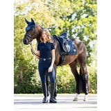 LeMieux Puissance Suede Dressage Pad Navy Navy Small/Medium Dressage Saddle Pads