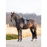 LeMieux Puissance Suede Dressage Square Brown - Dressage Saddle Pads