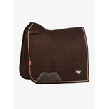 LeMieux Puissance Suede Dressage Square Brown - Small/Medium / Brown - Dressage Saddle Pads