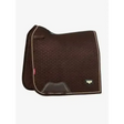 LeMieux Puissance Suede Dressage Square Brown Small/Medium Brown Dressage Saddle Pads