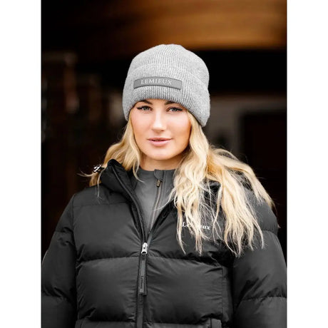 LeMieux Reflective Lumen Beanie Grey Headwear & Neckwear Barnstaple Equestrian Supplies