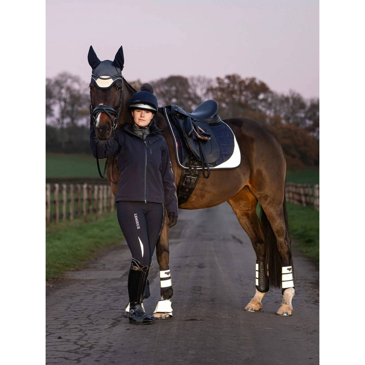 LeMieux Reflective Suede Dressage Square  - Barnstaple Equestrian Supplies