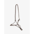 Gray lemieux rope halter with intricate knotting design in rope halter navy style for durable horse use
