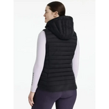 Lemieux Rose Hooded Puffer Gilet Black Black UK 6 Gilets