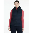 Lemieux Rose Hooded Puffer Gilet Navy Navy UK 6 Gilets
