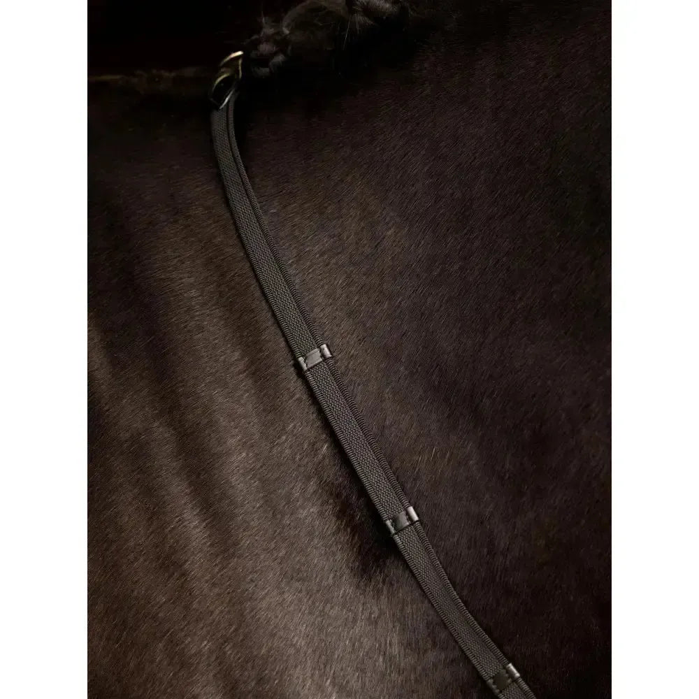 LeMieux Rubber Grip Continental Reins Brown/Brass Cob Brown/Brass Continental Reins