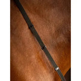 LeMieux Rubber Grip Continental Reins Havana/Silver Cob Havana/Silver Continental Reins