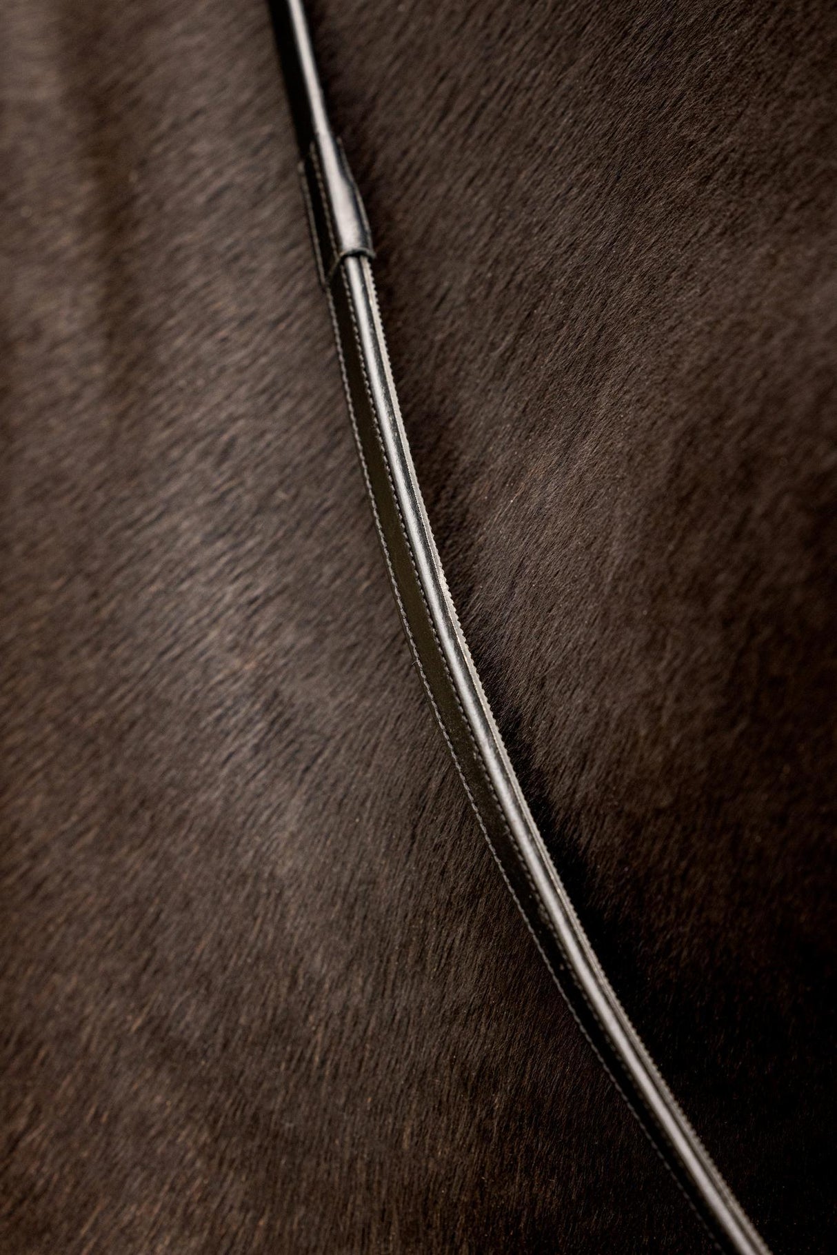 LeMieux Rubber Half lined Reins Black/Silver Pony Black/Silver Half Rubber Reins