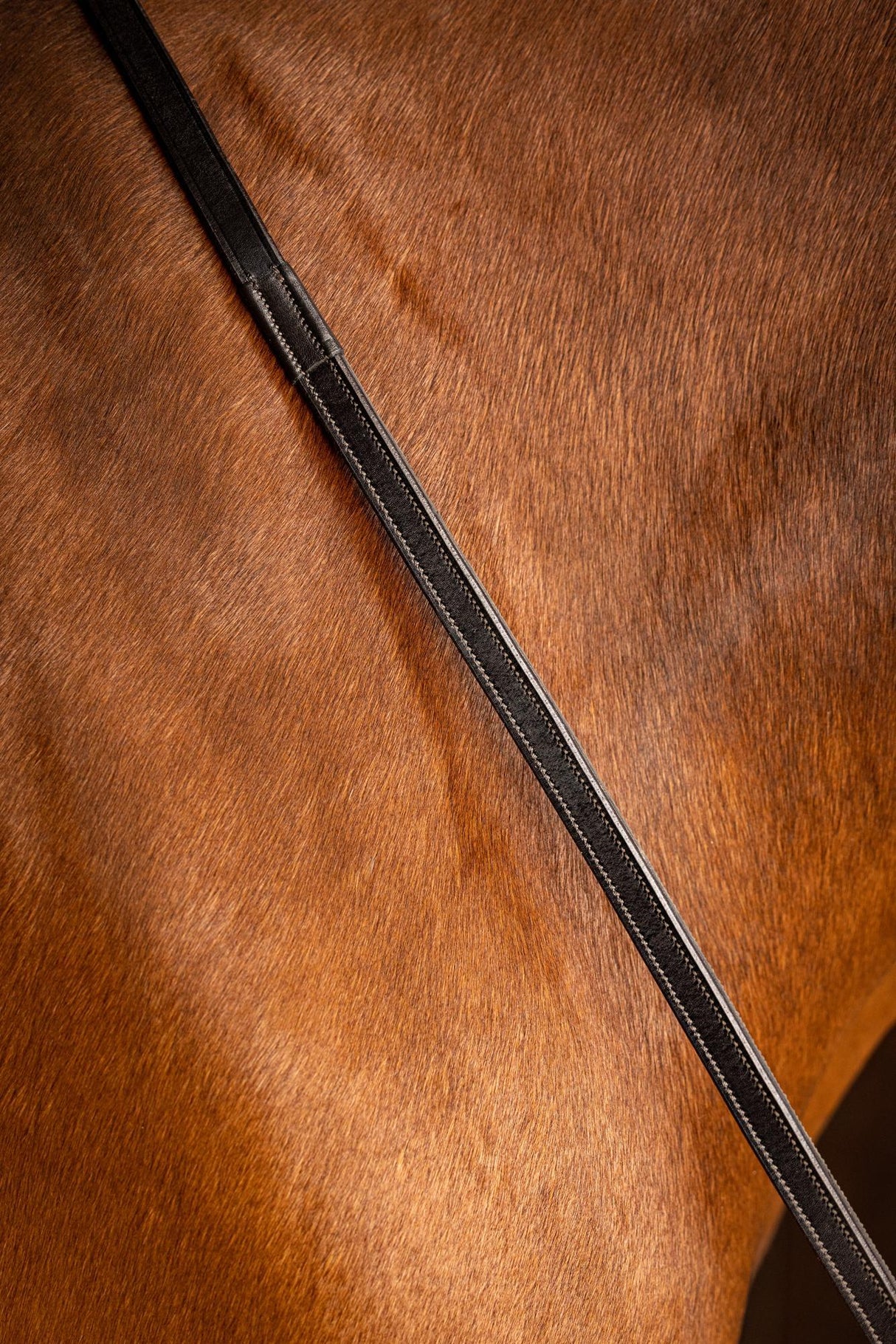 LeMieux Rubber Half lined Reins Brown/Silver Pony Brown/Silver Half Rubber Reins