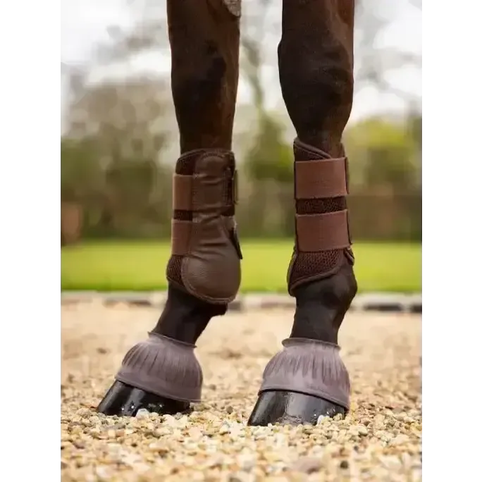 LeMieux Rubber Pull On Over Reach Boots Brown Small Brown Over Reach Boots