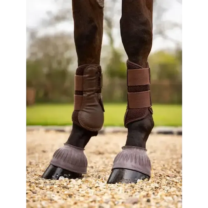 LeMieux Rubber Pull On Over Reach Boots Brown Small Brown Over Reach Boots