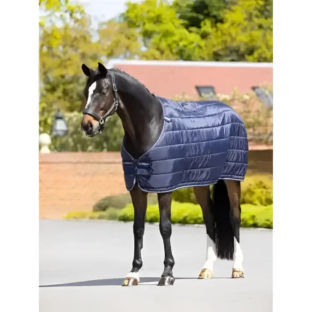 Navy blue quilted lemieux rug liner 200g horse blanket for warmth under kudos turnout stable rugs