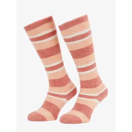 Lemieux Sabrina Stripe Fluffies Socks Apricot Junior Riding Socks Barnstaple Equestrian Supplies