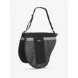 Black and gray lemieux saddle carry bag black with reflective stripes for easy visibility and safe saddle transport