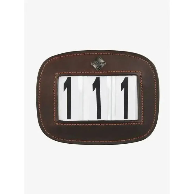 LeMieux Saddle Number Holder Brown One Size Brown Number Holders