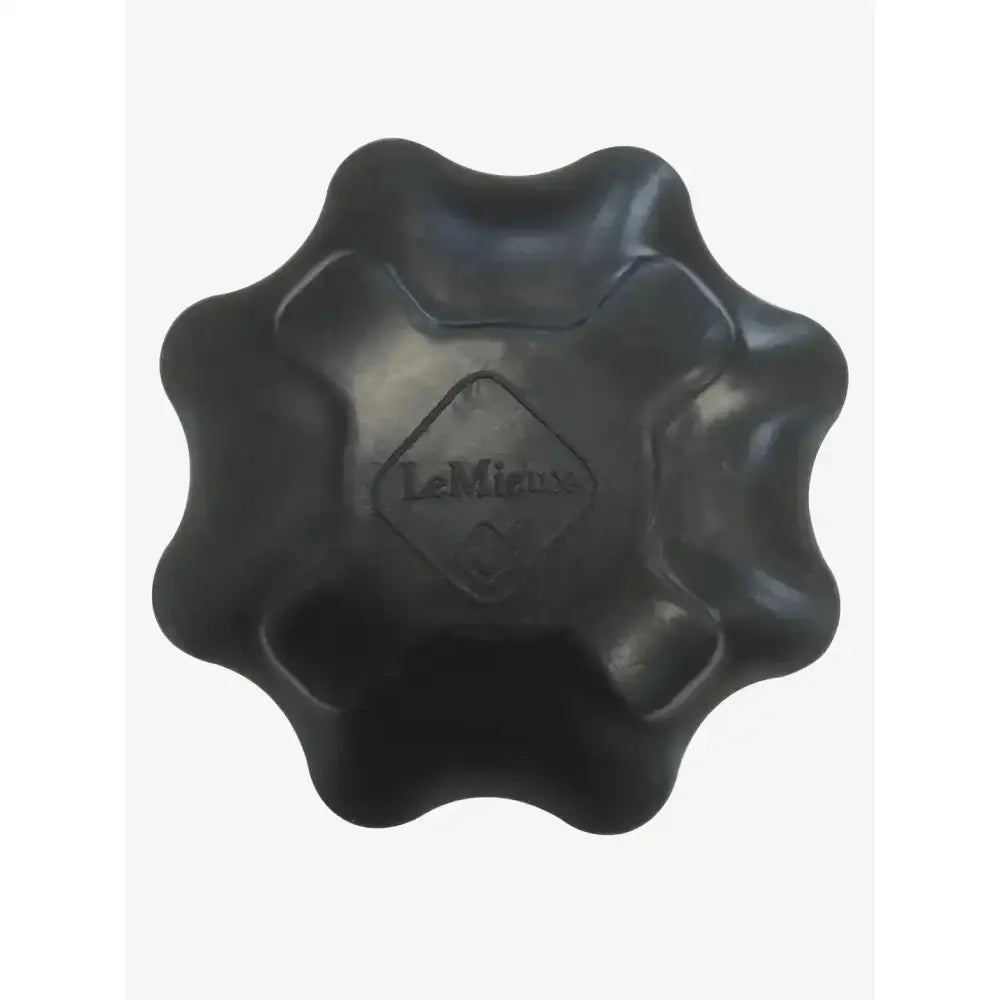 Black lemieux safety stud tap with star-shaped textured massage ball and specially designed handle for deep muscle relief