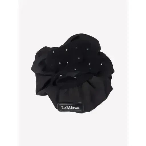 LeMieux Scrunchie with Crystal Hair Net Black/Black Black/Black One Size Hair Nets