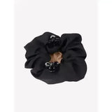 LeMieux Scrunchie with Crystal Hair Net Black/Blonde Black/Blonde One Size Hair Nets