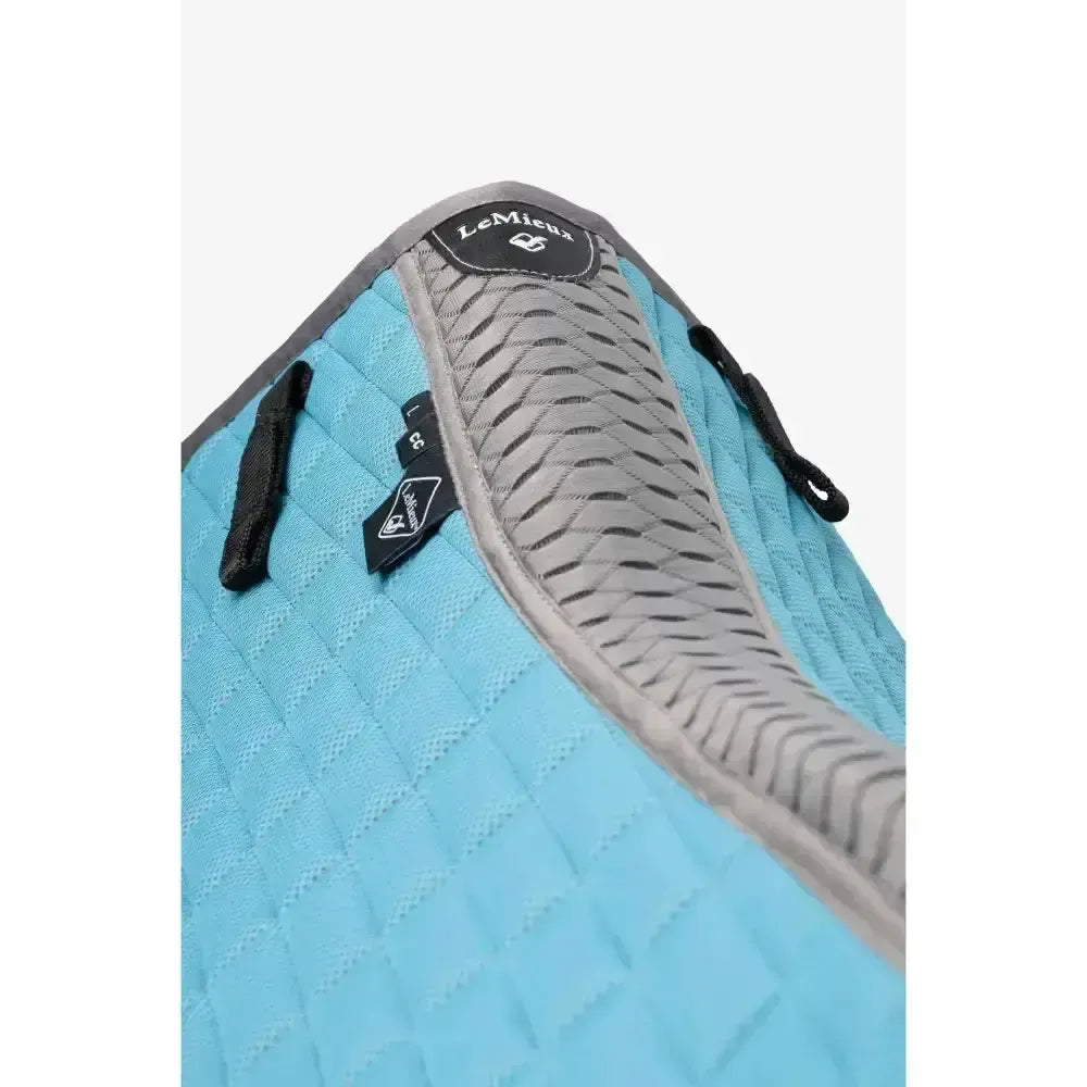 LeMieux Self-Cool Close Contact Square Cool Blue Cool Blue Large Saddle Pads