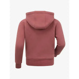 A soft rose-colored lemieux sherpa lined lily hoodie orchid with relaxed fit hood and ribbed cuffs