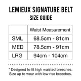 LeMieux Signature Belt Black Black Large Belts