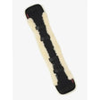 Black sheepskin-lined lemieux simuwool dressage girth cover natural with adjustable black straps breathable half-lined cover