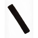 Black fuzzy cylindrical cushioned faux lambswool grip cover for lemieux simuwool gp girth in brown brown