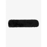 LeMieux Simuwool Noseband Cover Black One Size Black Noseband Covers