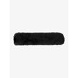 Lemieux simuwool noseband black faux fur cover with extremely soft faux lambskin and plush dense texture