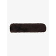 LeMieux Simuwool Noseband Cover Brown One Size Brown Noseband Covers