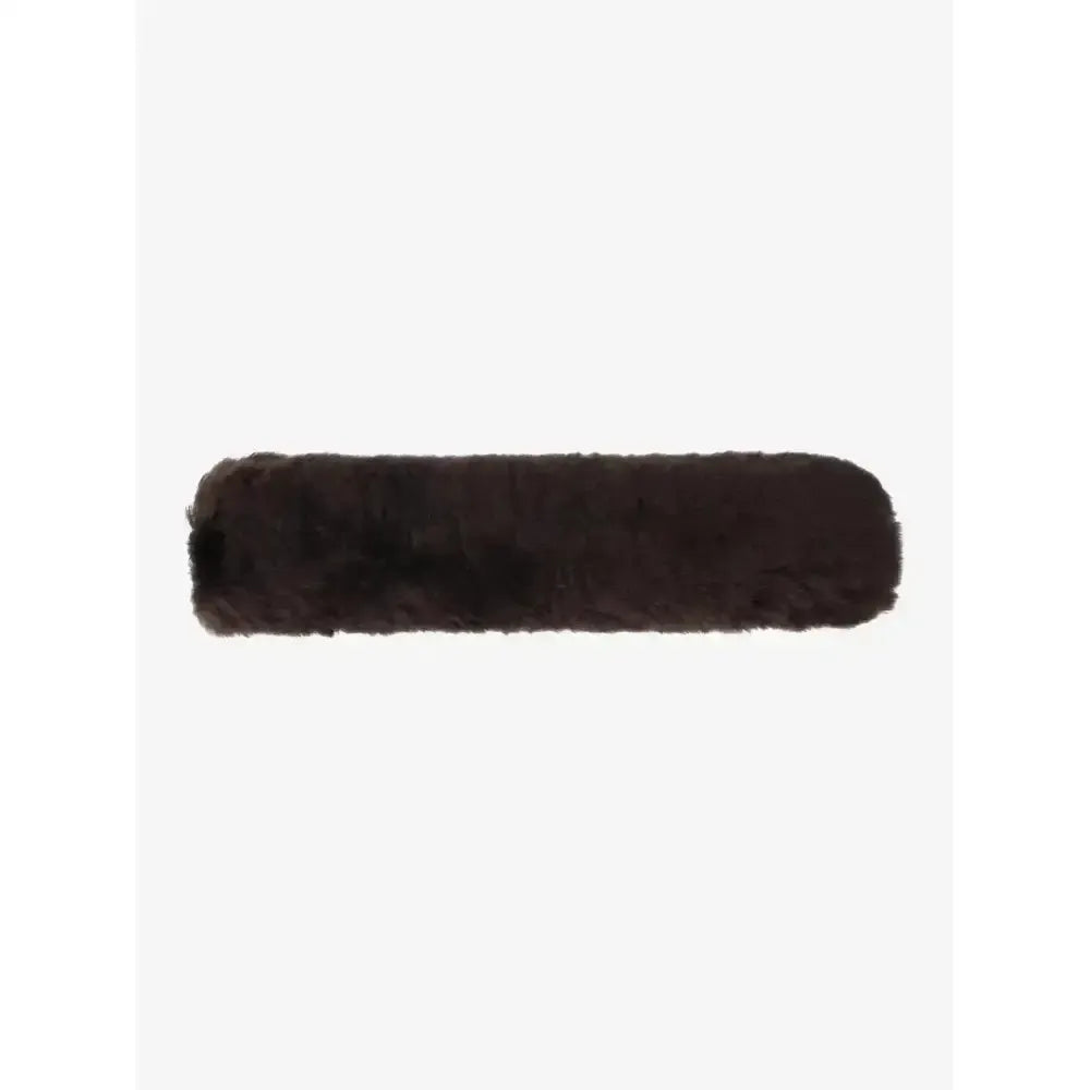 LeMieux Simuwool Noseband Cover Brown One Size Brown Noseband Covers