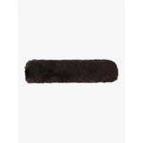 LeMieux Simuwool Noseband Cover Brown One Size Brown Noseband Covers