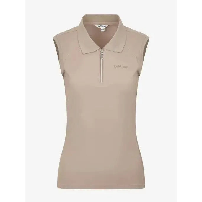Lemieux Sleeveless Sport Polo Mink 6 Mink Polo Shirts