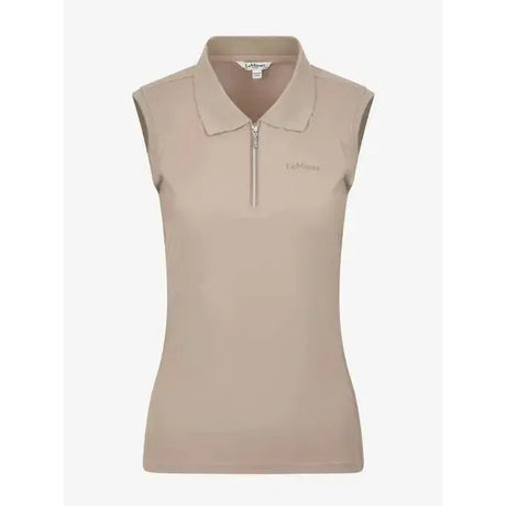 Lemieux Sleeveless Sport Polo Mink 6 Mink Polo Shirts
