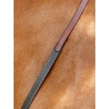 LeMieux Soft Rubber Reins Chestnut/Silver Chestnut Cob Rubber Reins