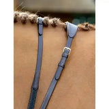 LeMieux Soft Rubber Reins with Stoppers Brown/Brass Cob Brown/Brass Reins