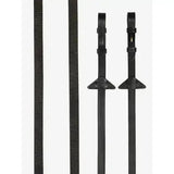 LeMieux Soft Rubber Reins with Stoppers Brown/Brass Cob Brown/Brass Reins