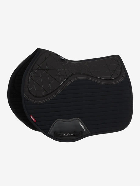 LeMieux Soft Shell Anti Slip EuroJump Square Black One Size Black Saddle Pads