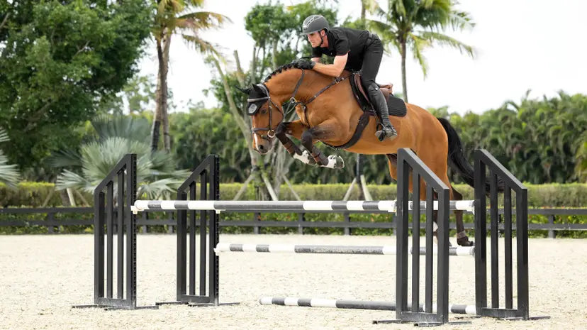 LeMieux Soft Shell Anti Slip EuroJump Square Black One Size Black Saddle Pads